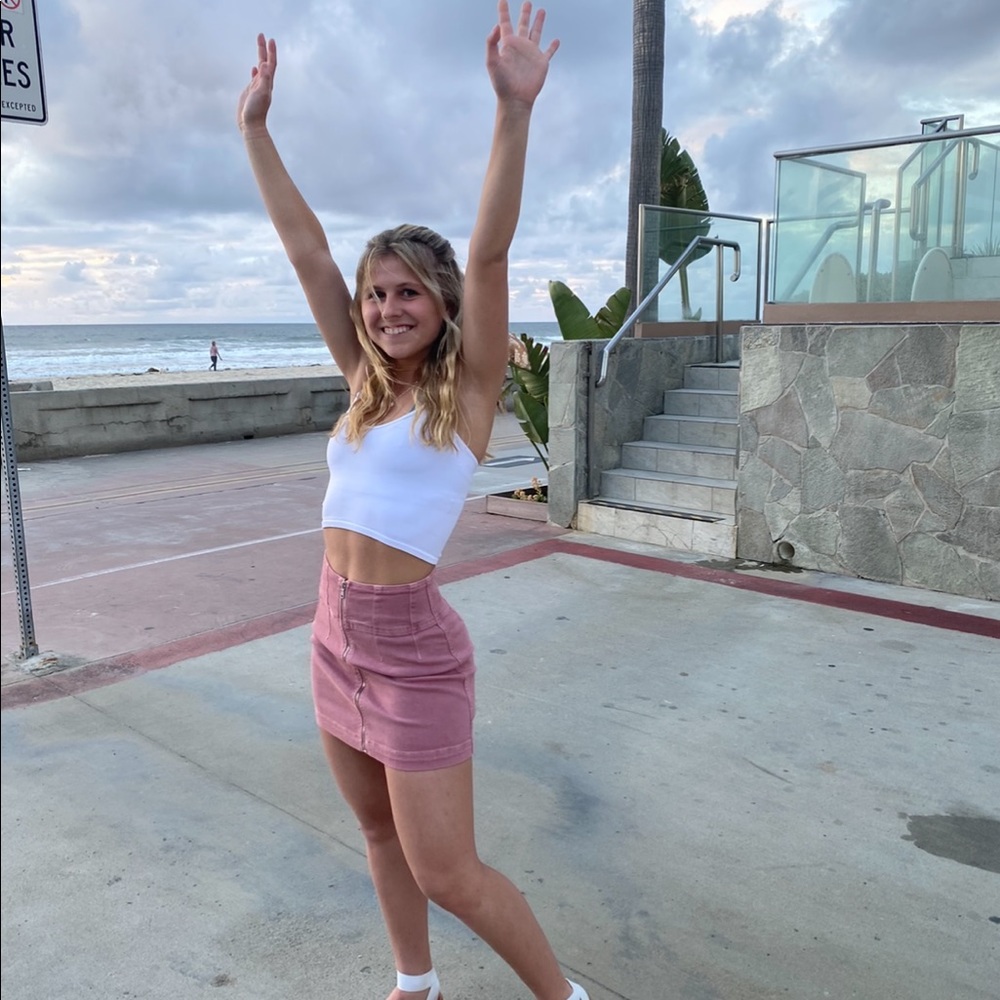 Free people Jean skirt